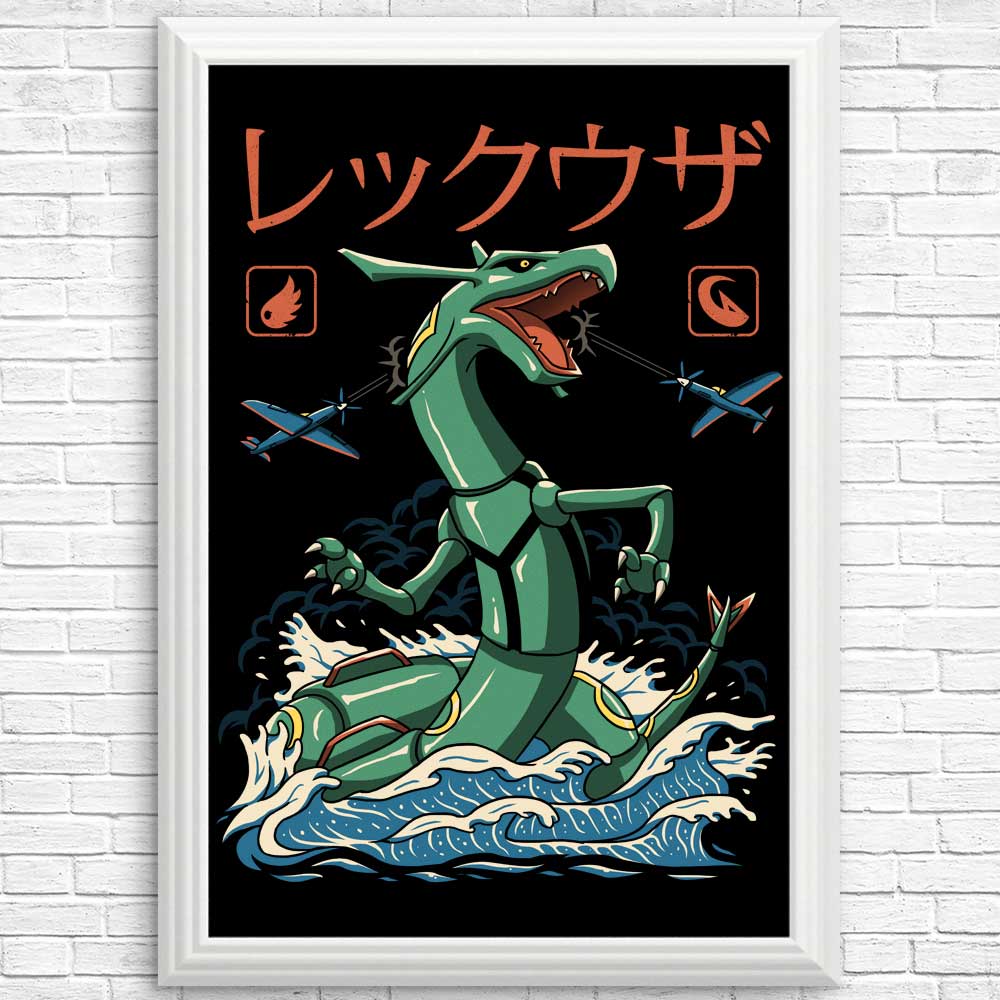 Stunning Dragon Flying Kaiju Posters and Prints by XENOS