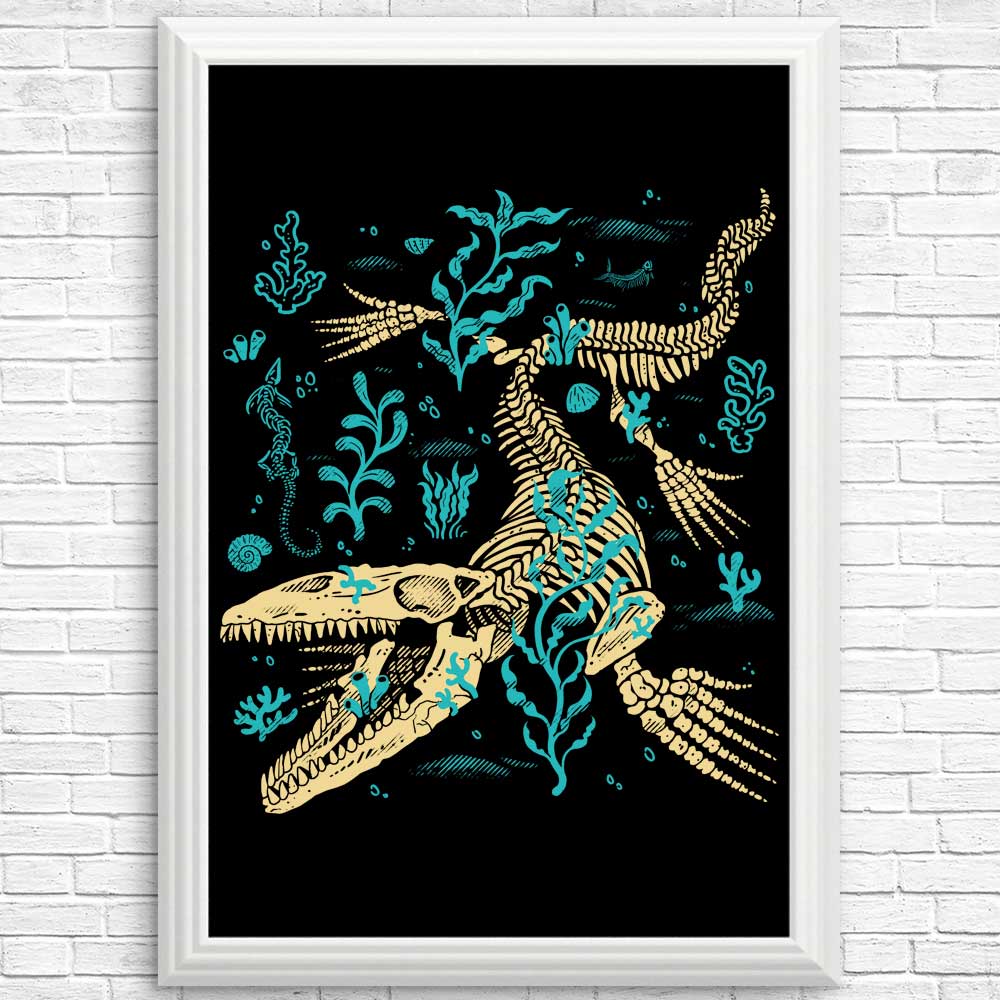 High - quality Mosasaurus Fossil Posters and Prints