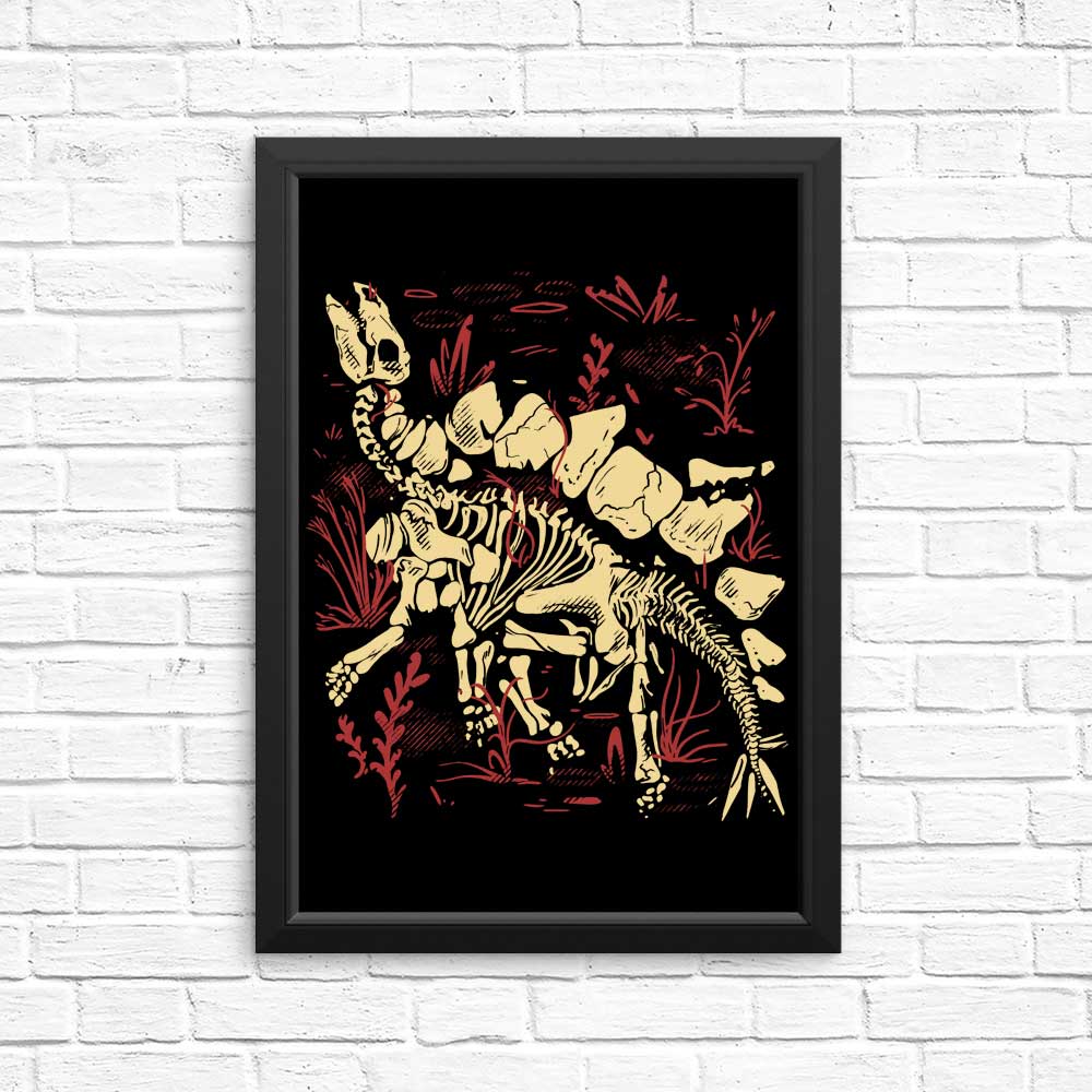 High - quality Stegosaurus Fossil Posters and Prints by Fitas Artwork