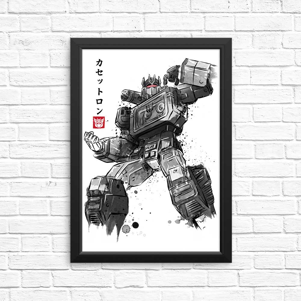 Cassette Sumi-e Art Posters and Prints
