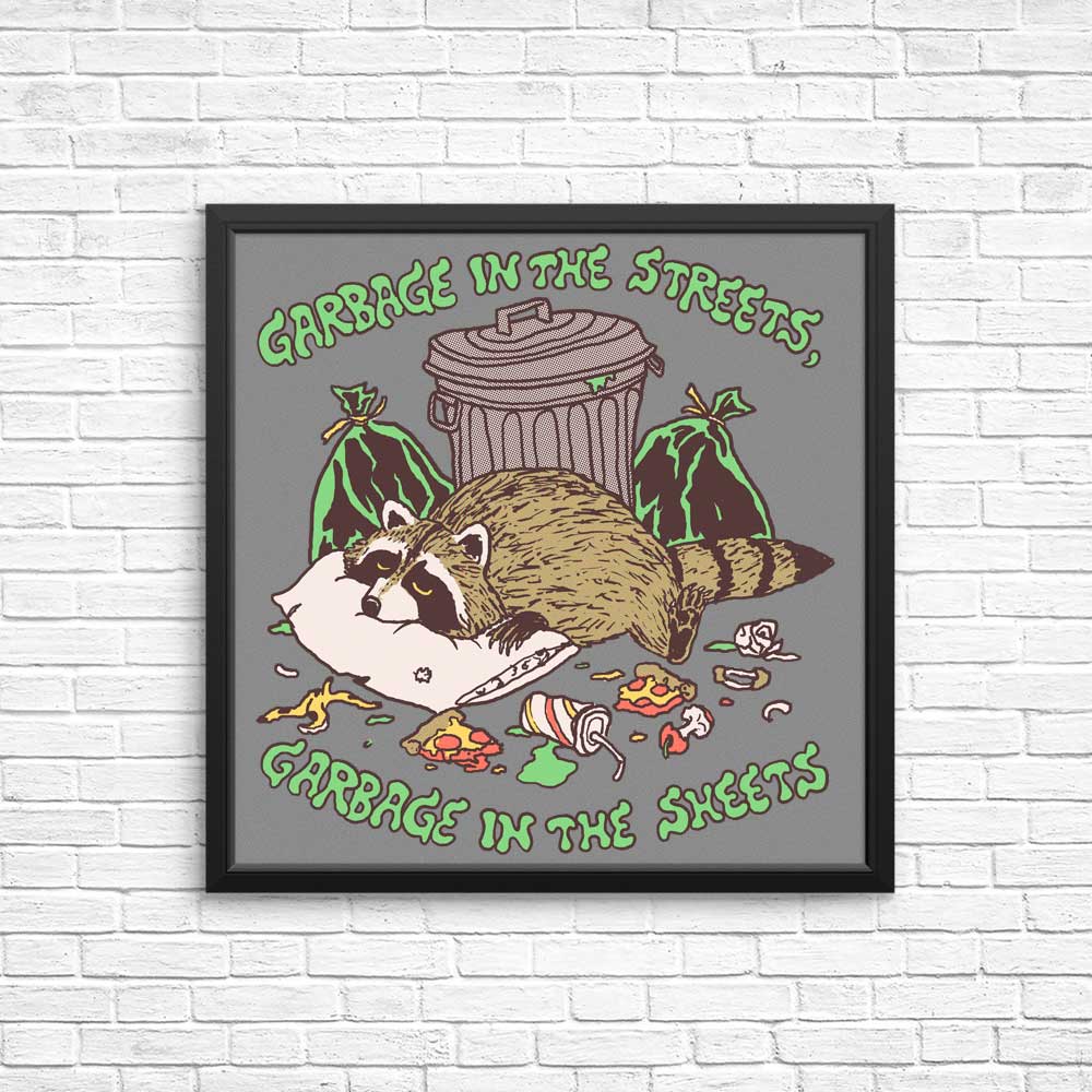Hillary White's 'Garbage in the Sheets' Wall Art Posters and Prints
