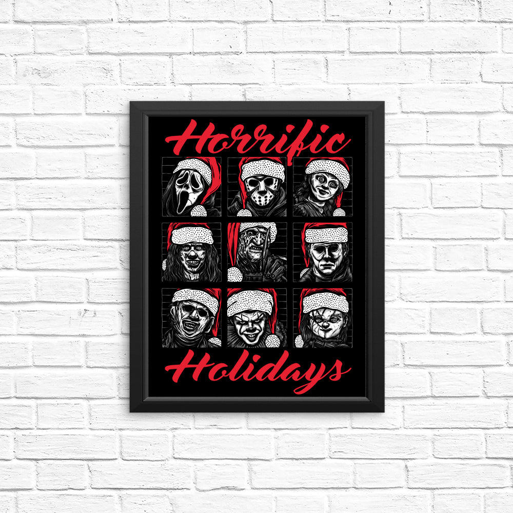 Scary and Horrific Holiday Posters and Prints for Decor