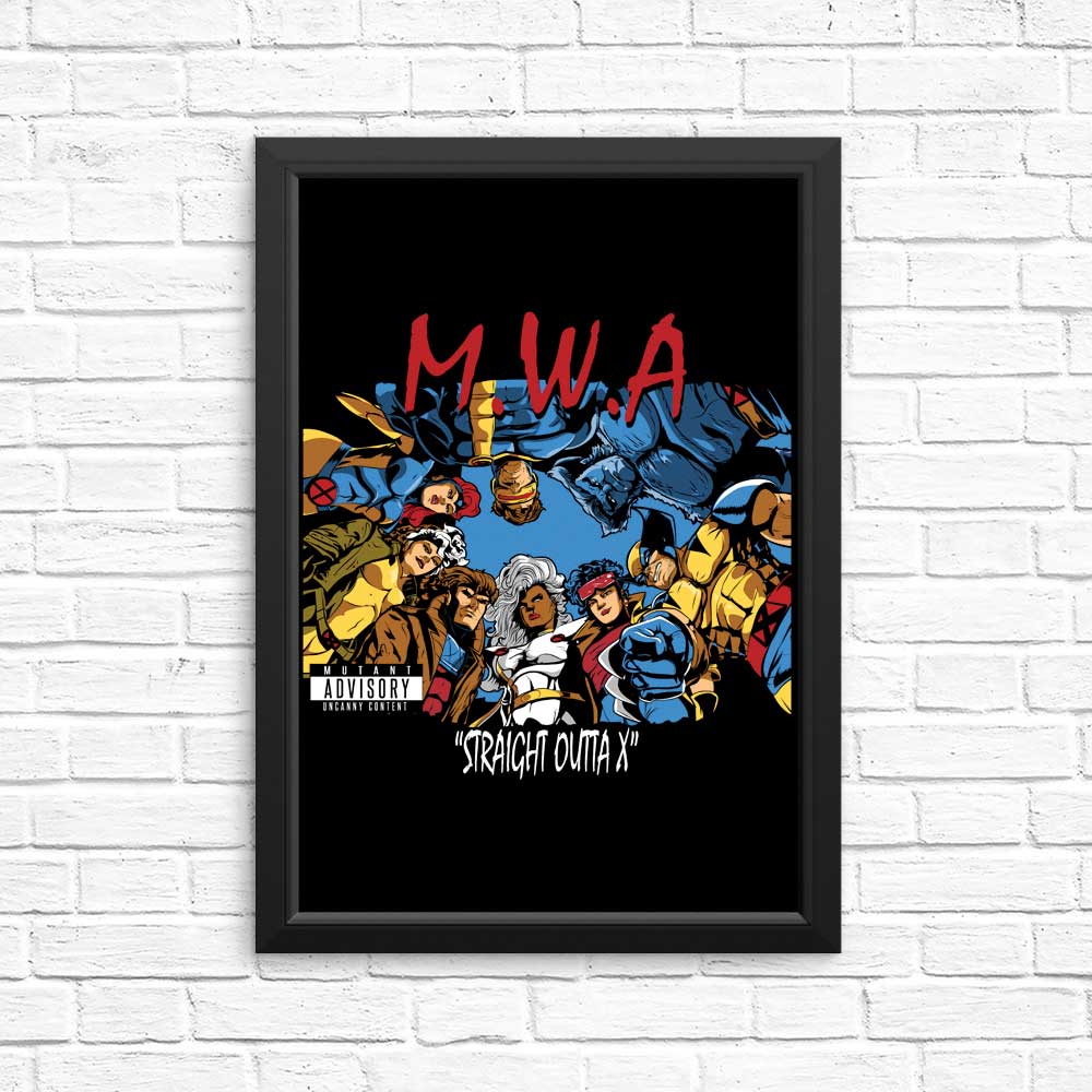 Authentic Straight Outta X Wall Posters and Prints by Aaron Morales Designs