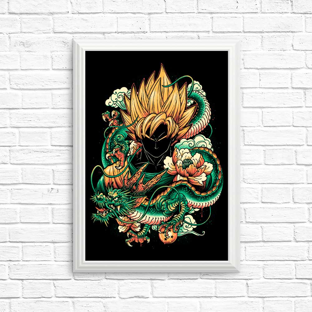 Vibrant Colorful Dragon Posters and Prints for Wall Decor