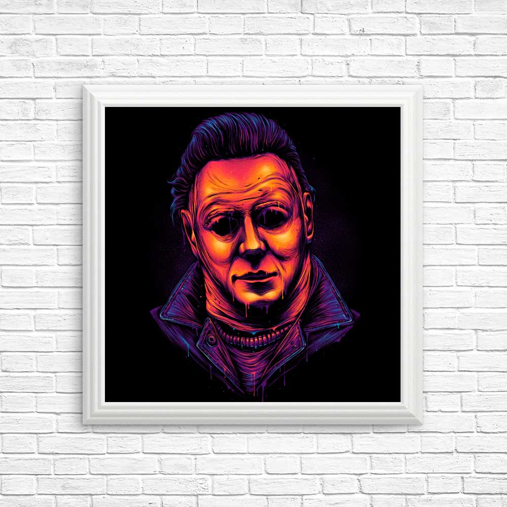 Glowing Slasher Horror-themed Posters and Art Prints