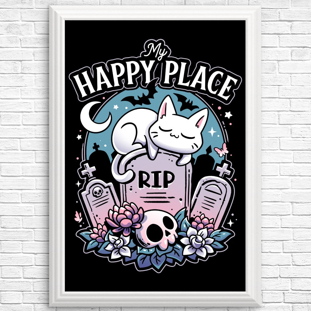 Cemetery Cat Nap Wall Posters and Art Prints