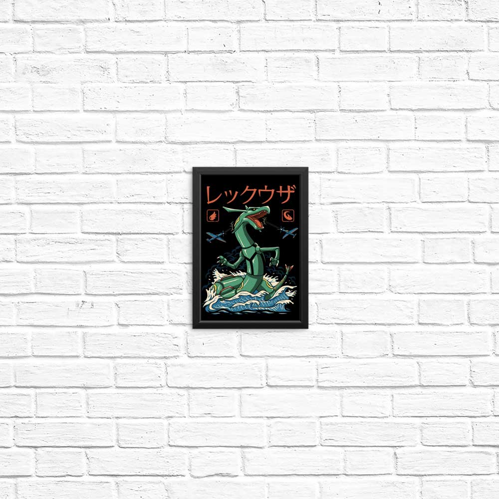 Stunning Dragon Flying Kaiju Posters and Prints by XENOS