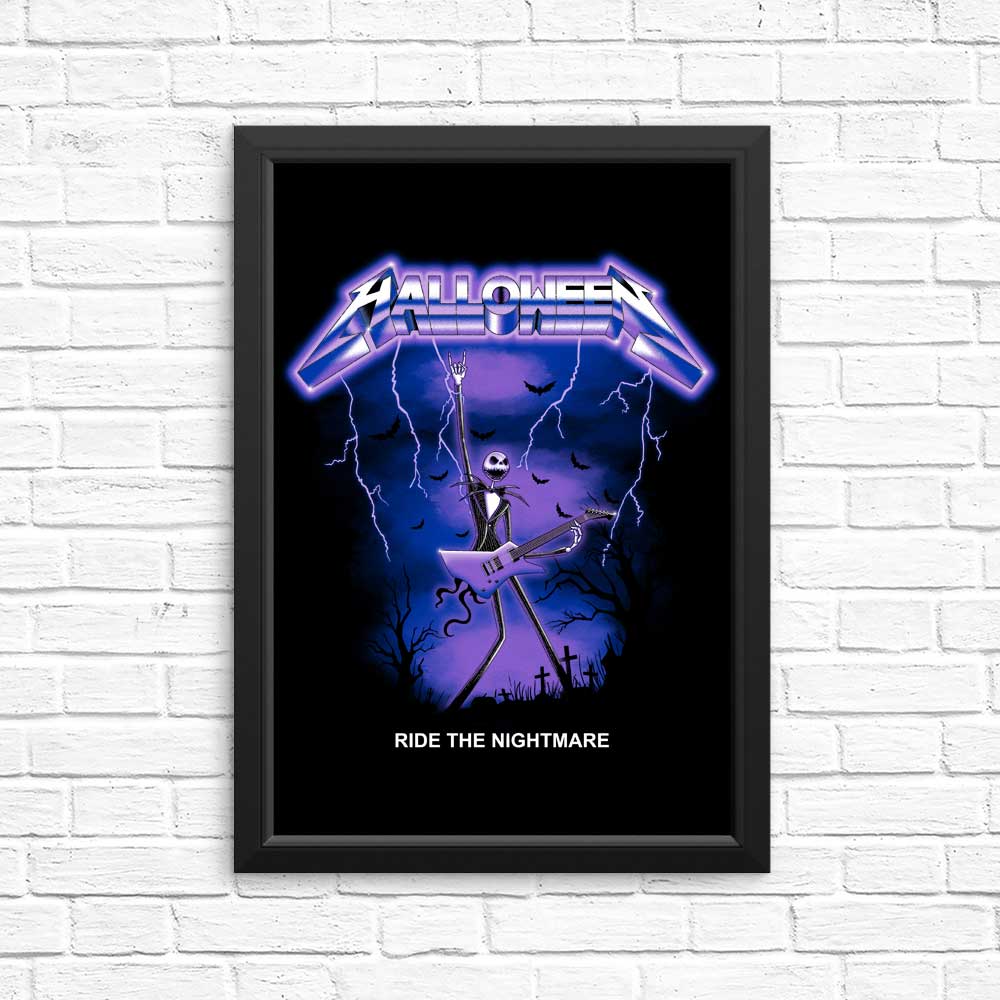 Thrilling 'Ride the Nightmare' Retro Posters & Prints