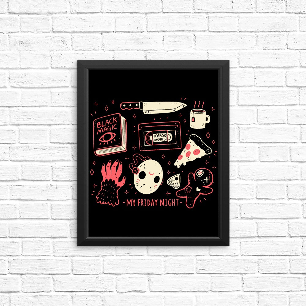 High - Quality 'My Friday Night' Posters and Prints for Your Space
