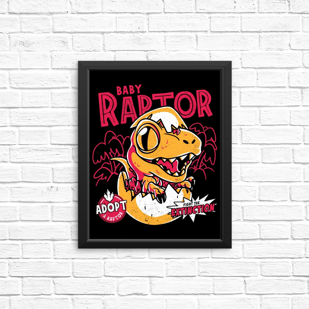 Adorable Baby Raptor Posters and Prints for Your Decor