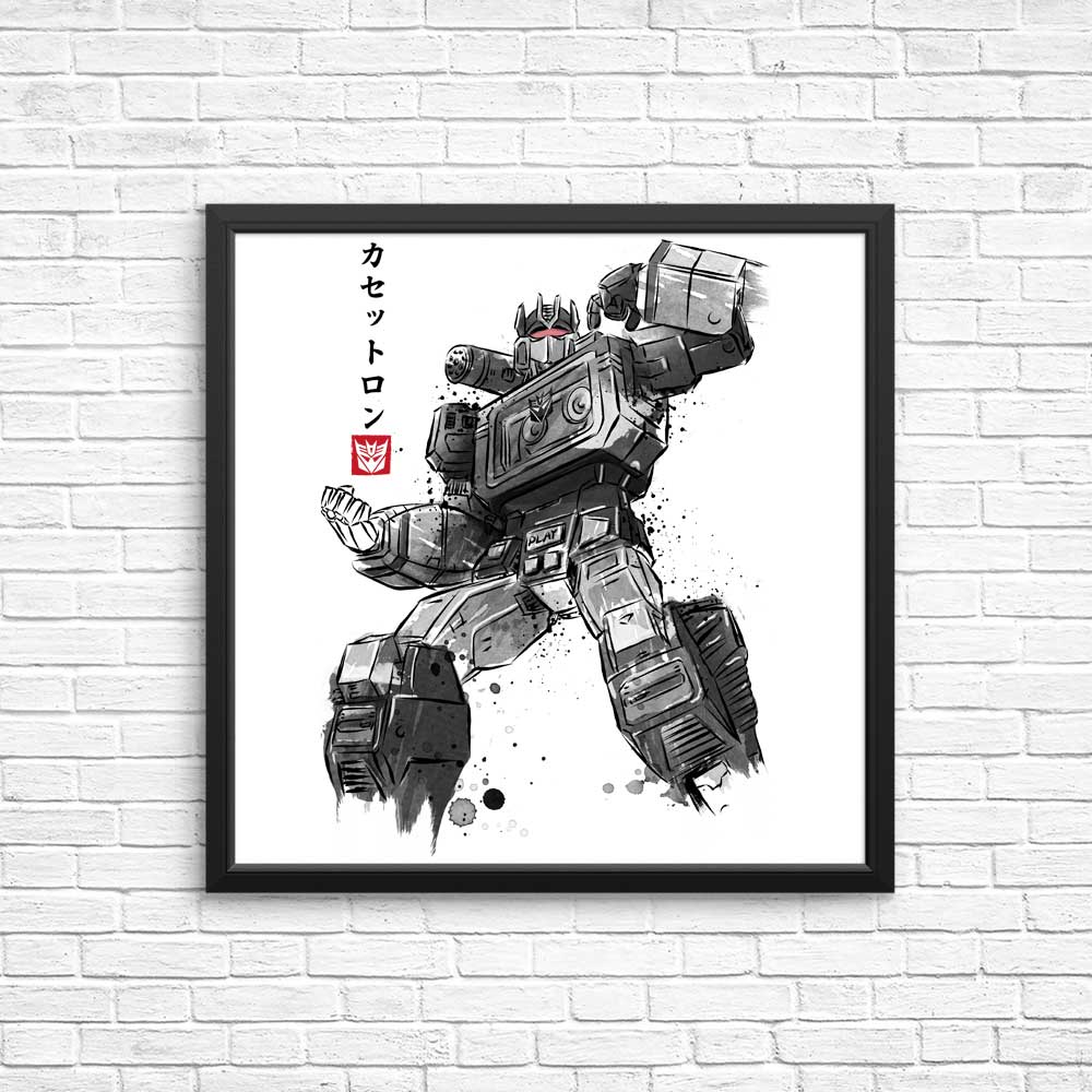 Cassette Sumi-e Art Posters and Prints