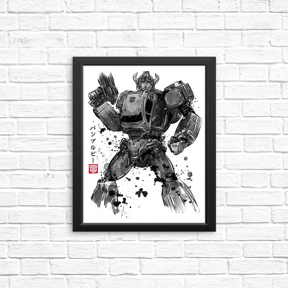 Exquisite Bee Sumi - e Posters and Prints by Dr. Monekers