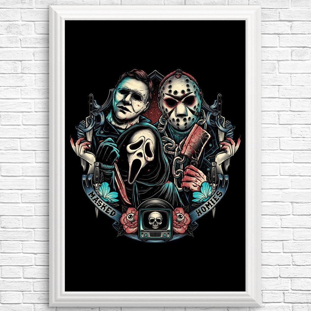 Cool Masked Homies Wall Posters and Prints