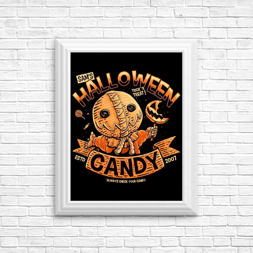 High - Quality Sam's Candy Posters and Prints by Teesgeex