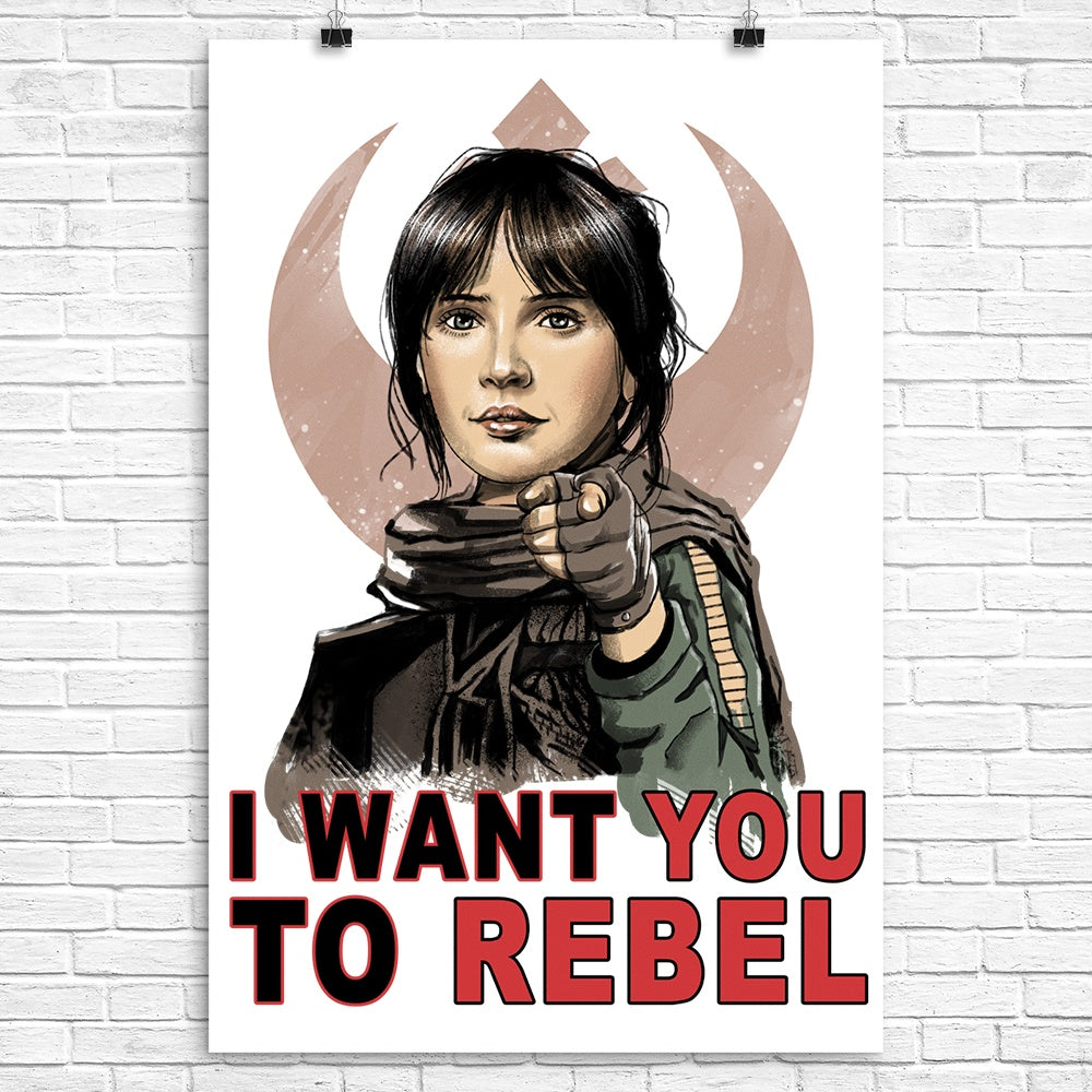 High - Quality 'I Want You to Rebel' Poster by XENOS