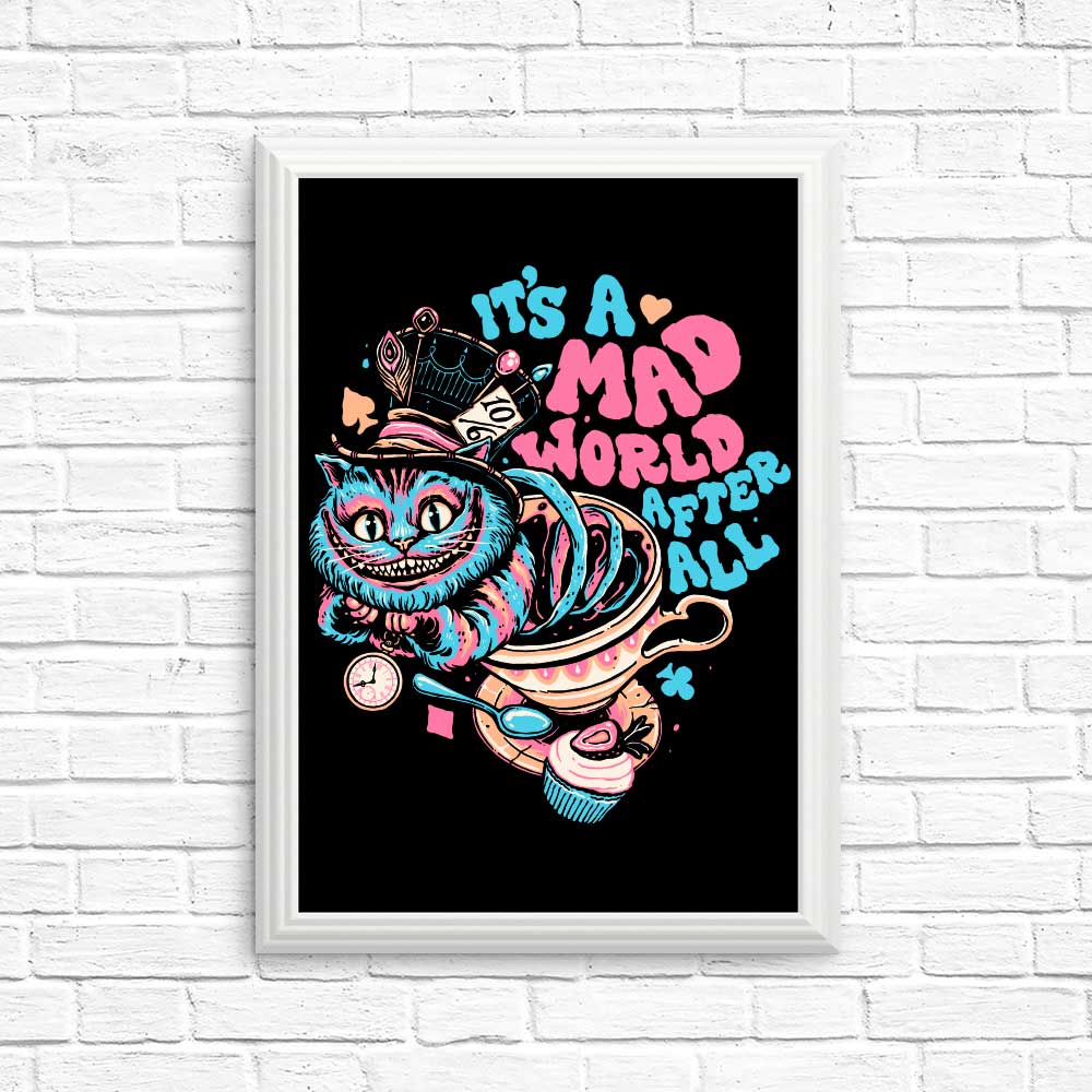 Unique Mad World Cat Art Posters and Prints for Decor
