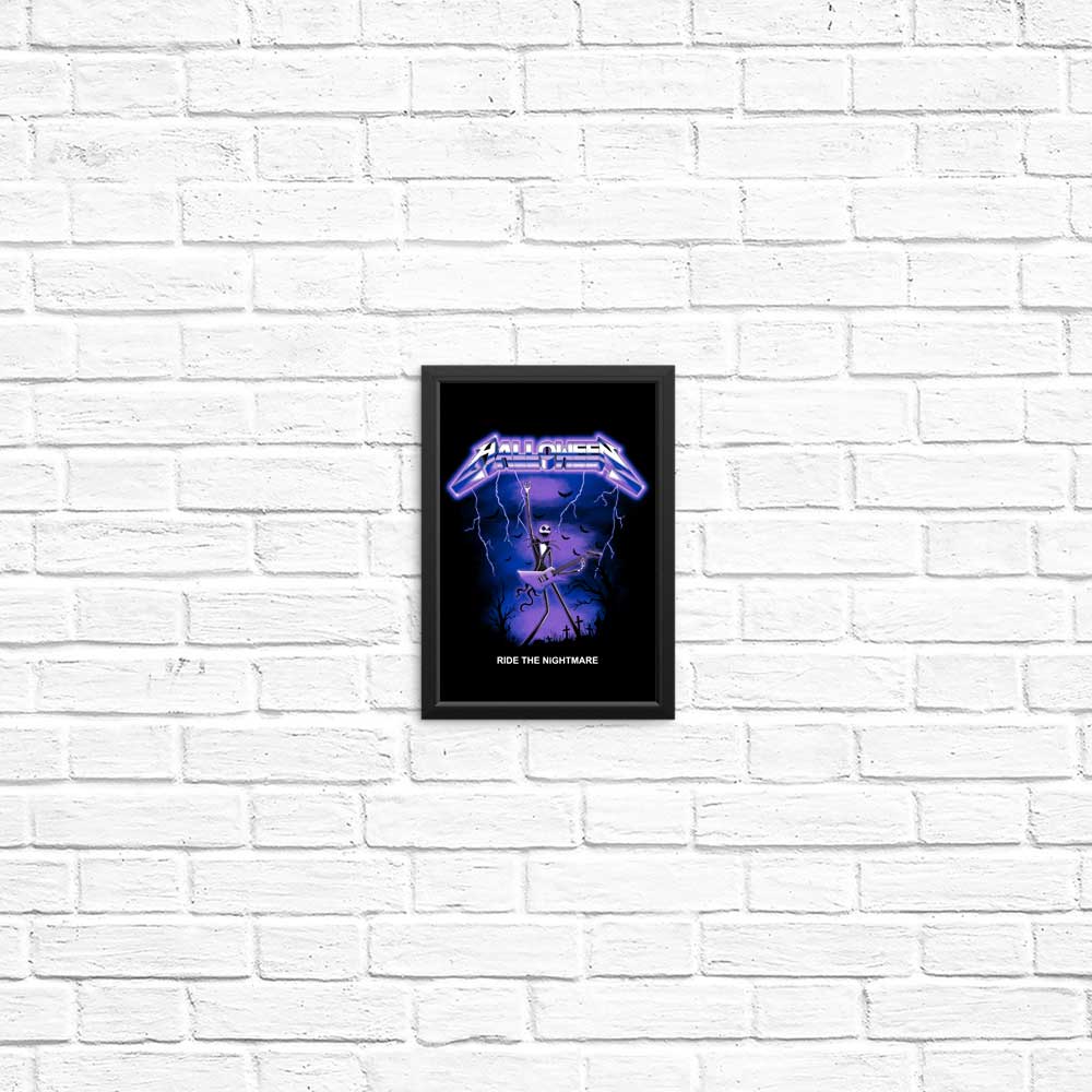 Thrilling 'Ride the Nightmare' Retro Posters & Prints