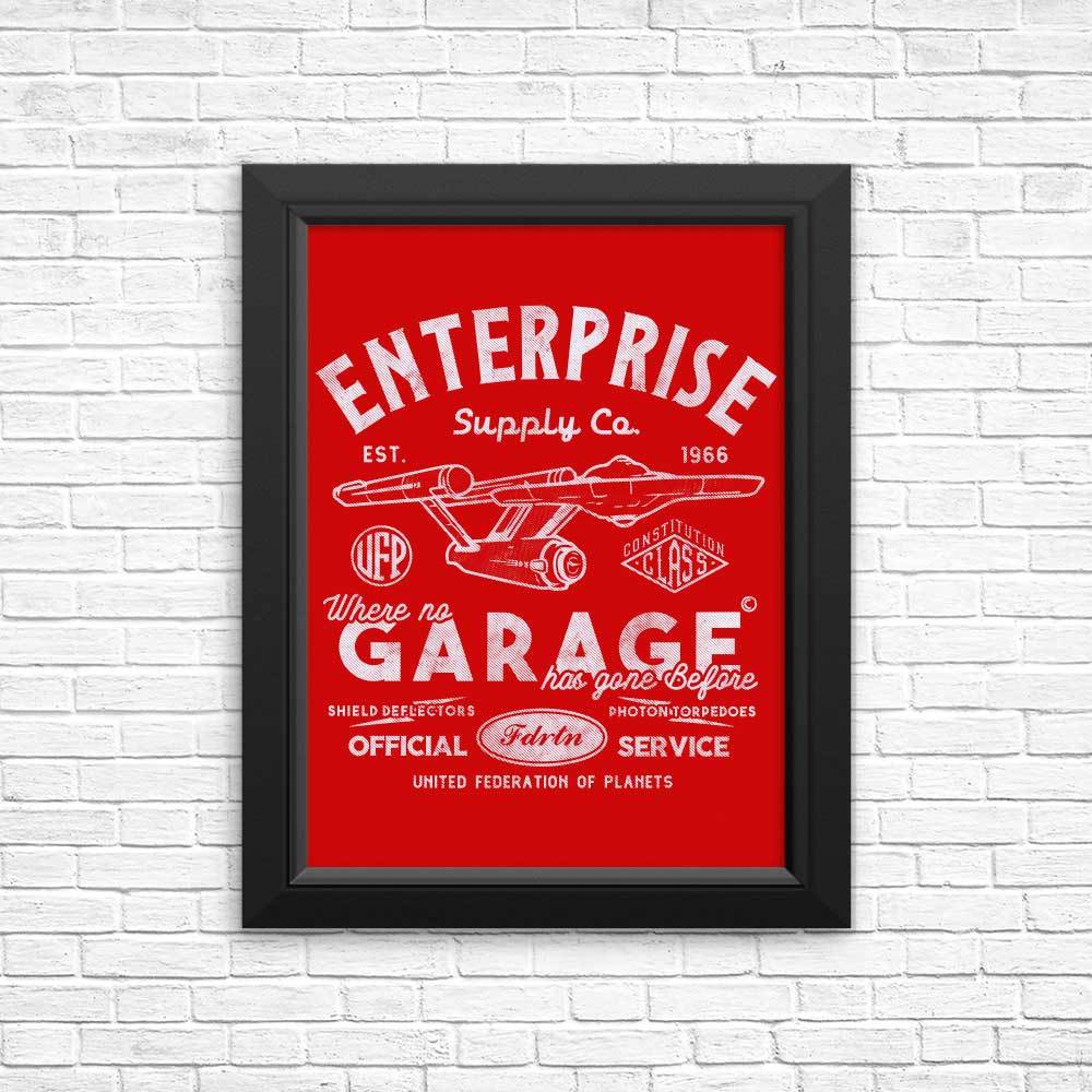 Enterprise Garage High - Quality Wall Posters and Prints for Decor