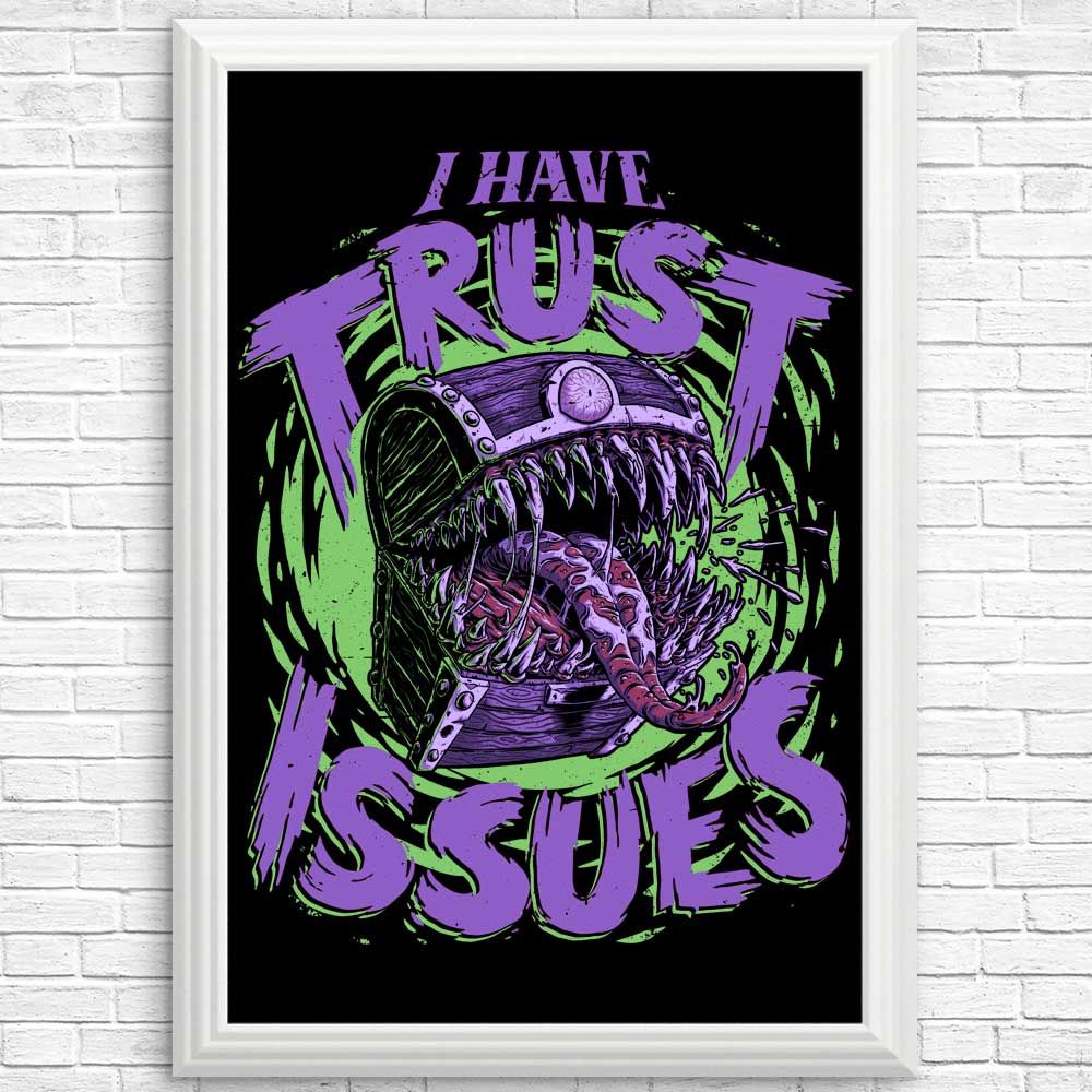 Trust Issues-themed Posters and Prints from Studio Mootant