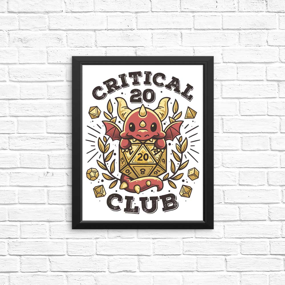 Exclusive Critical 20 Club Collection - High - Quality Posters and Prints