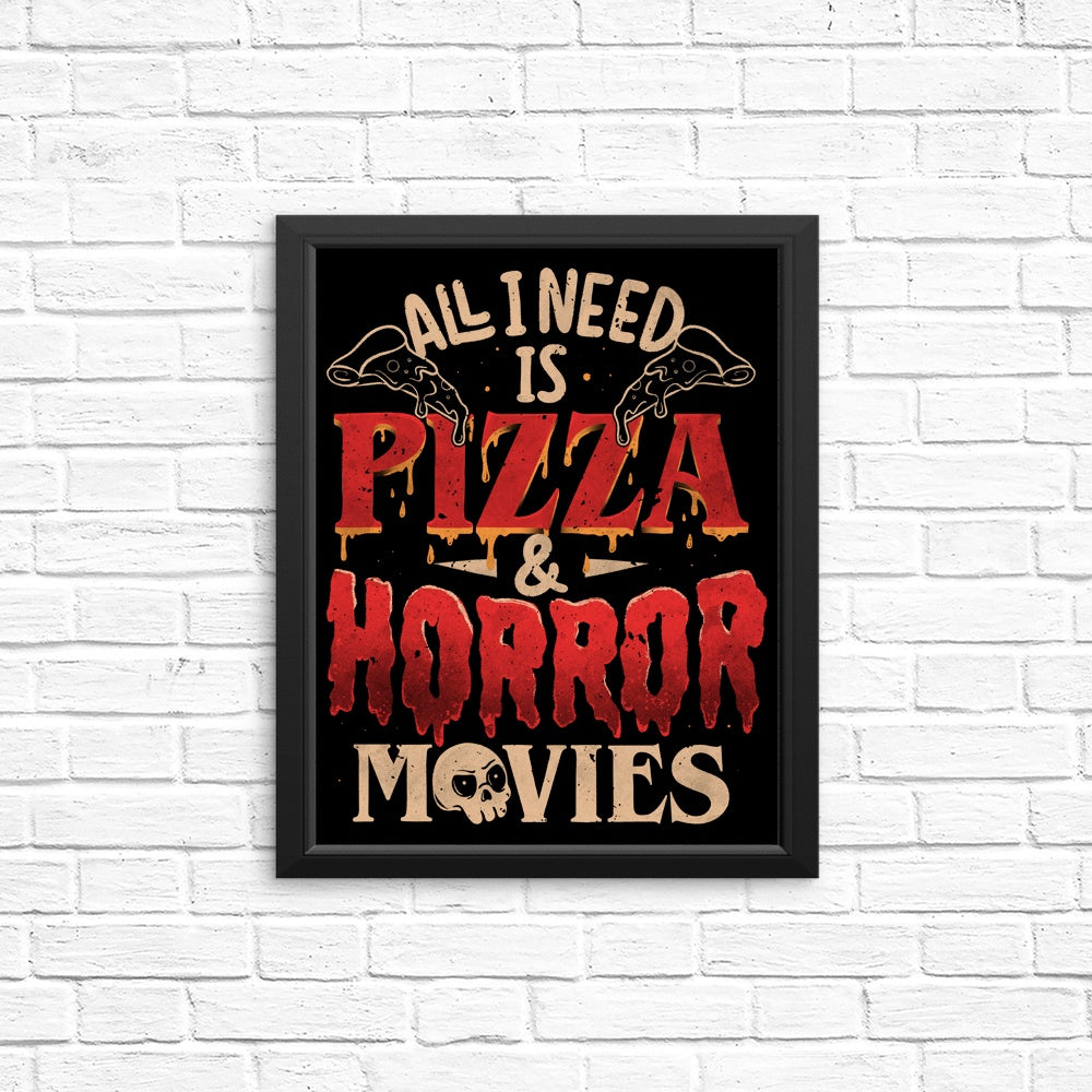 Pizza and Horror - Unique Posters and Prints