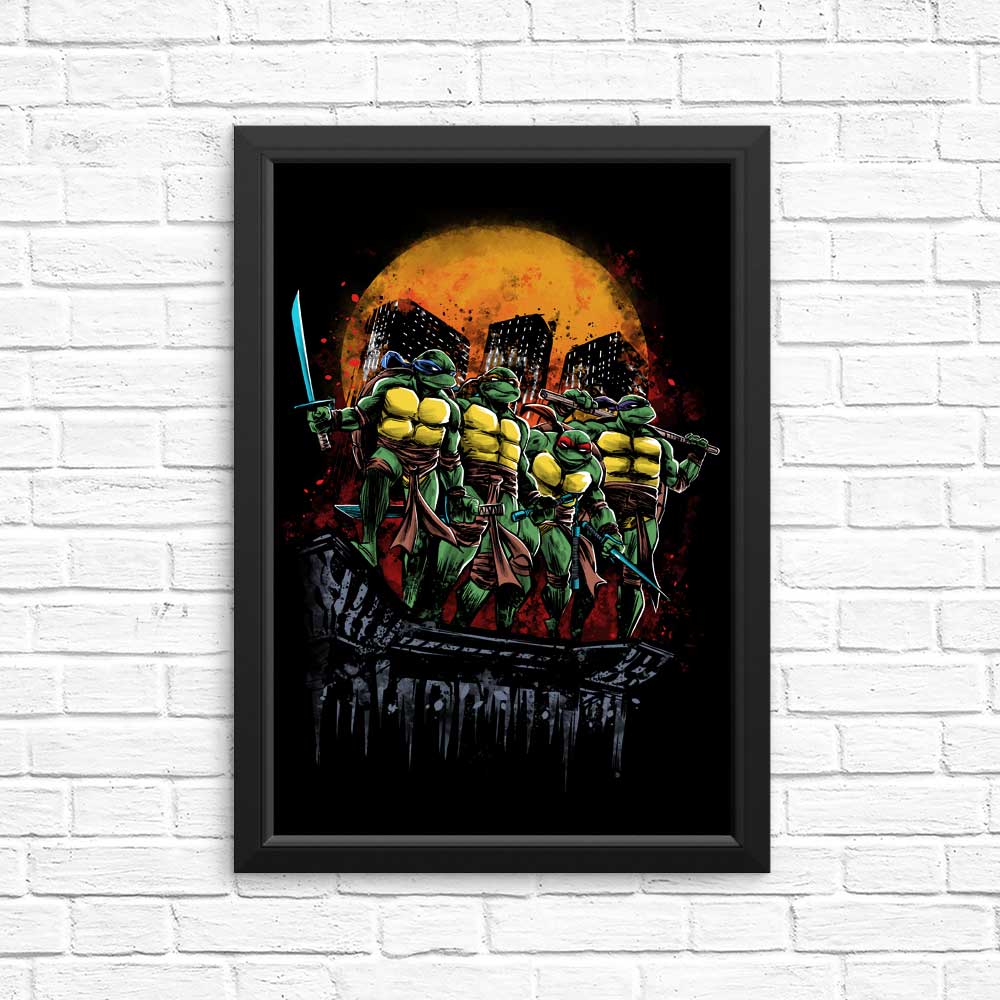 Roof Turtles - High - Quality Posters and Prints