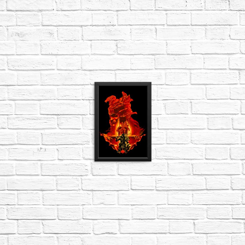 Intense Flaming Assault Wall Posters and Prints