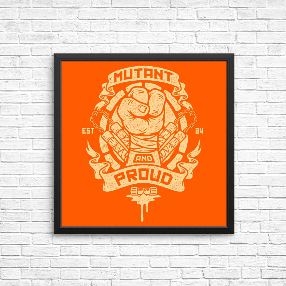 Exclusive Posters and Prints of 'Mutant and Proud: Mikey' by Brandon Wilhelm Art