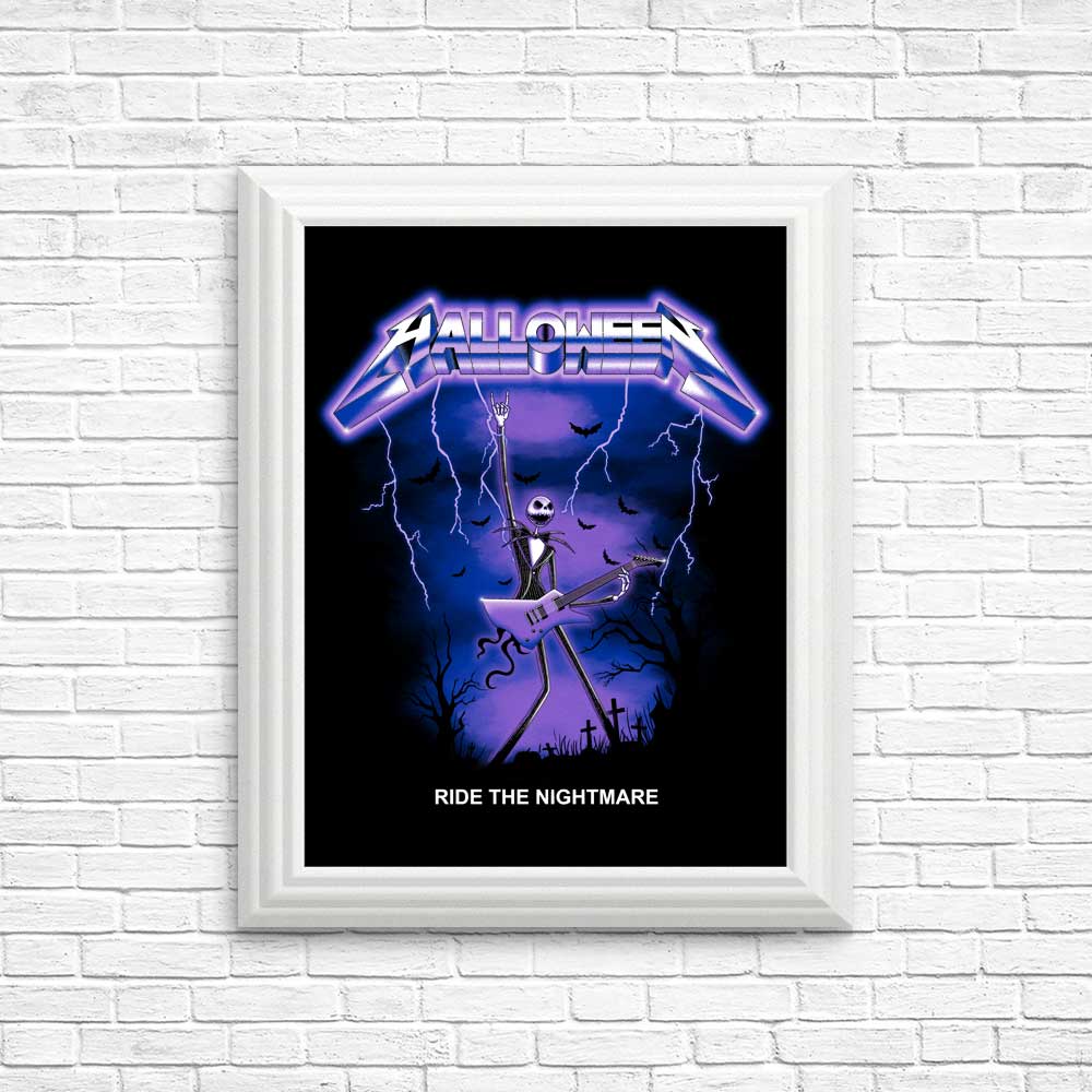 Thrilling 'Ride the Nightmare' Retro Posters & Prints