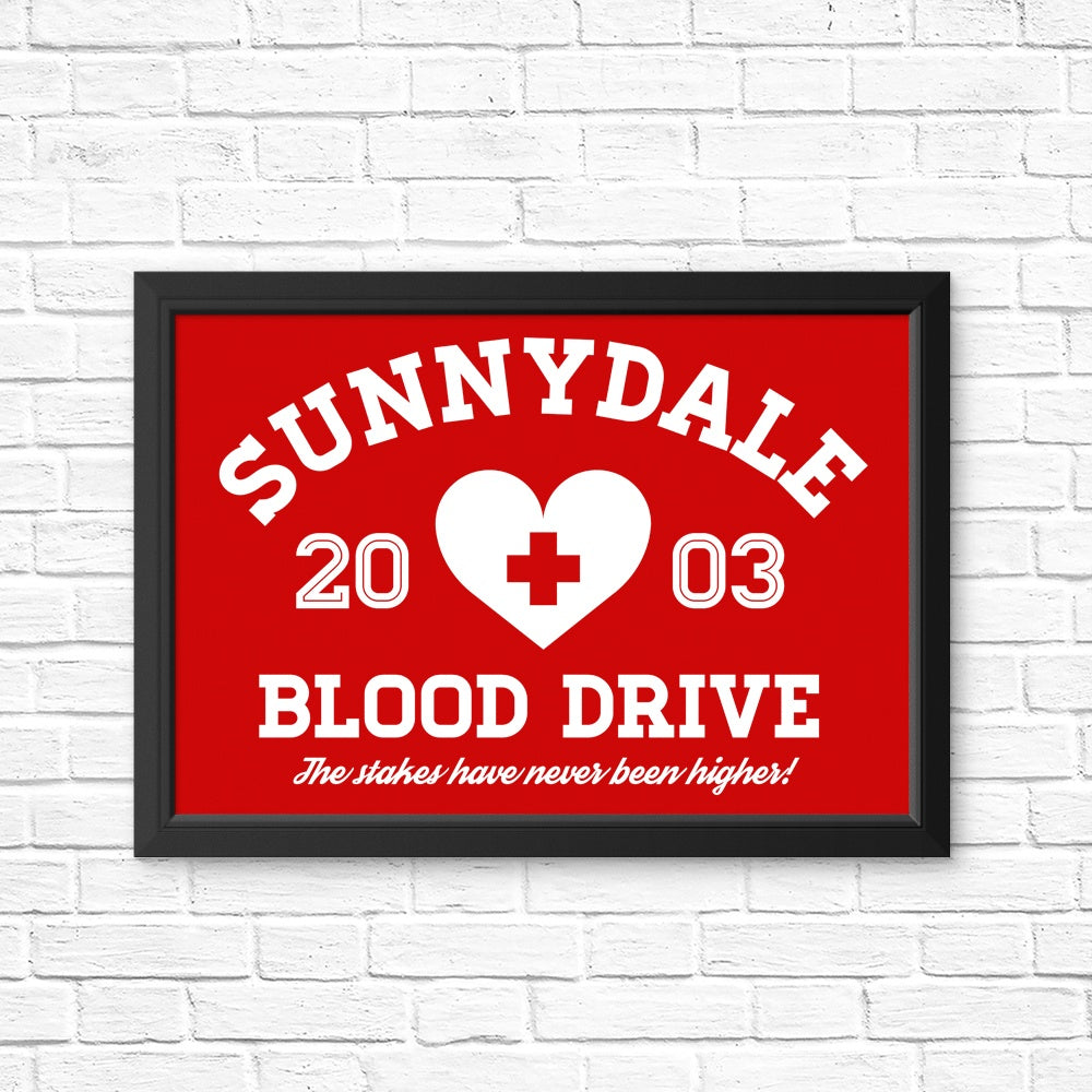 Sunnydale Blood Drive Promotion - Wall Posters and Art Prints