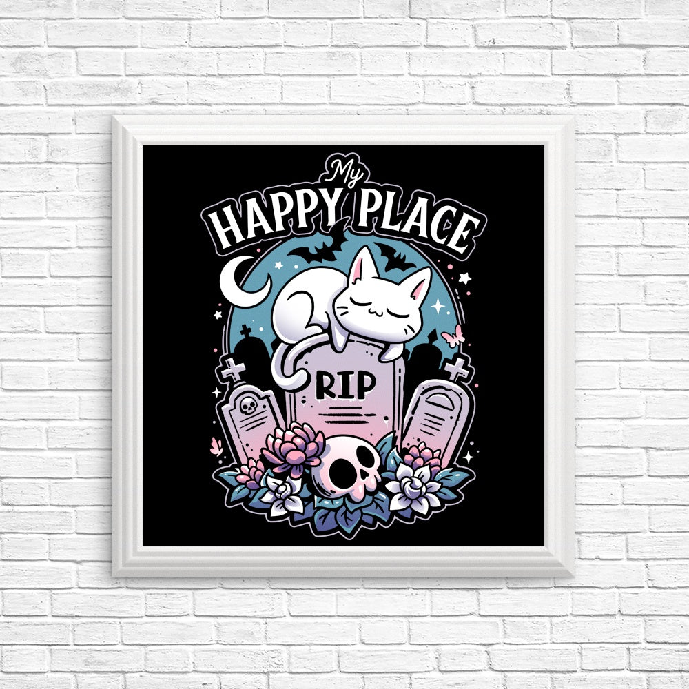 Cemetery Cat Nap Wall Posters and Art Prints