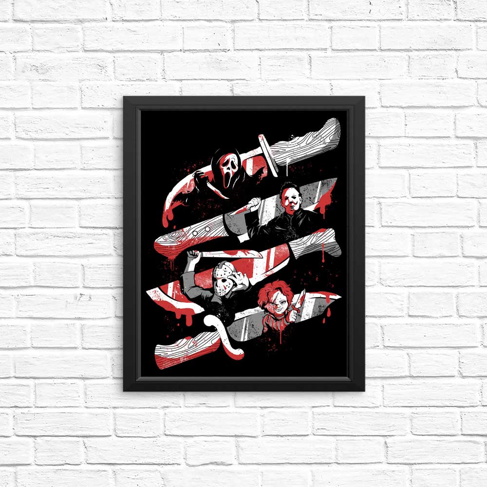 Striking Knife Killers Posters and Prints by Edu.ely