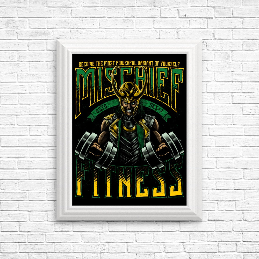 Mischief Fitness Workout Posters and Art Prints
