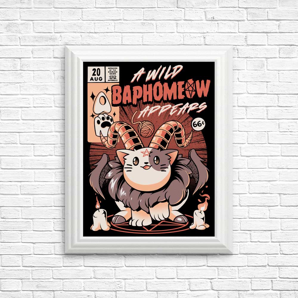 Baphomeow High - Quality Art Posters & Prints by Ilustrata