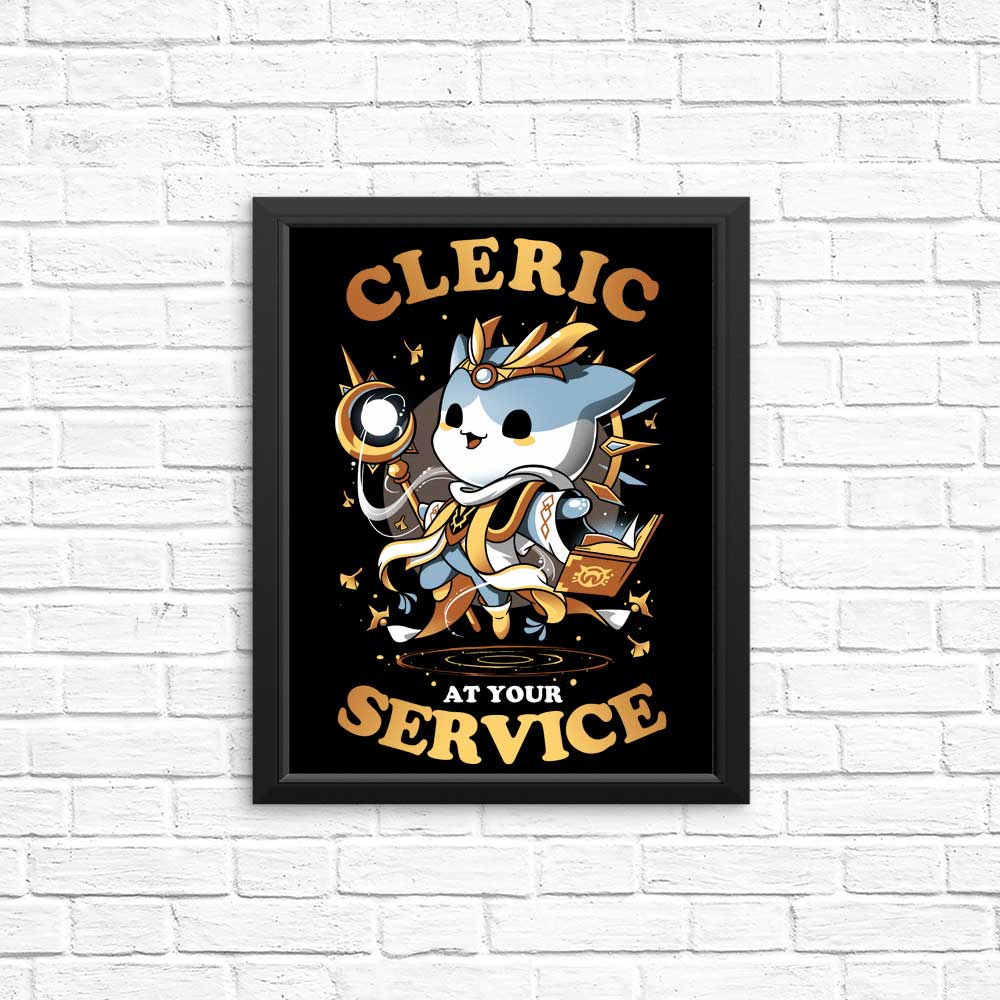 High - Quality 'Cleric at Your Service' Posters & Prints