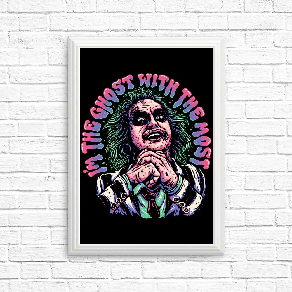 Spooky Ghost Themed Posters and Prints - Ghost with the Most
