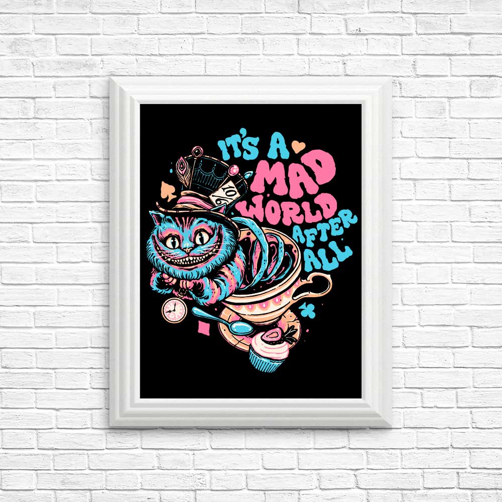 Unique Mad World Cat Art Posters and Prints for Decor