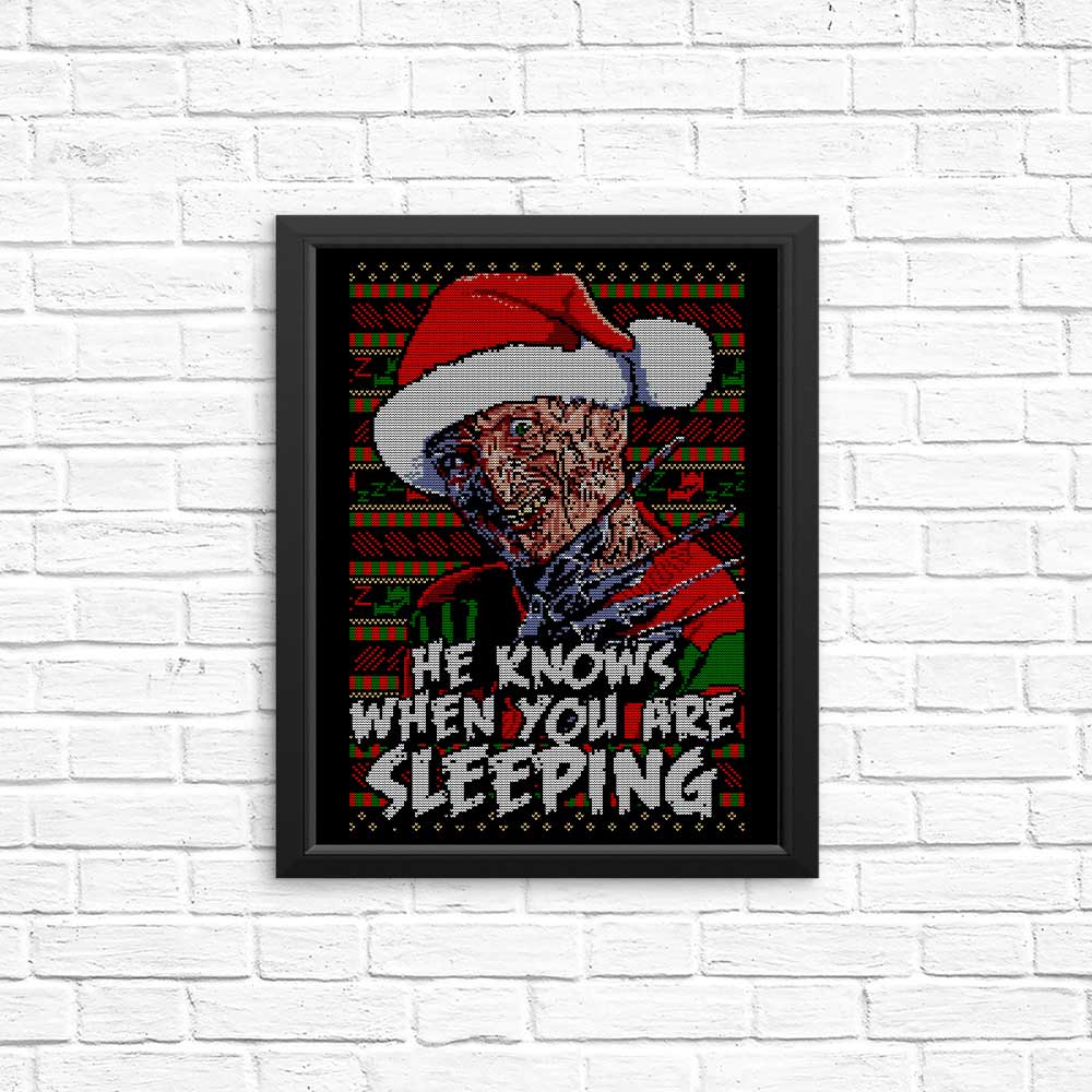 Unique and Eerie Ugly Nightmare Sweater - Posters and Prints Collection