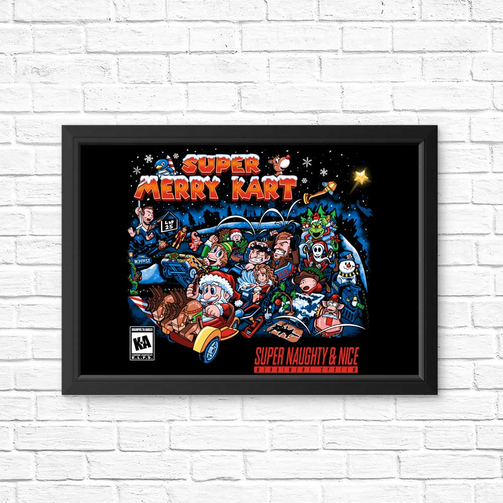 Super Merry Kart - High - Quality Posters and Art Prints
