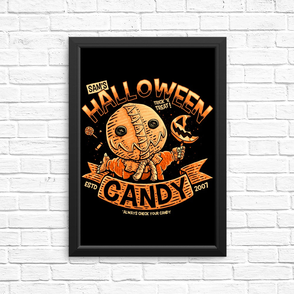 High - Quality Sam's Candy Posters and Prints by Teesgeex