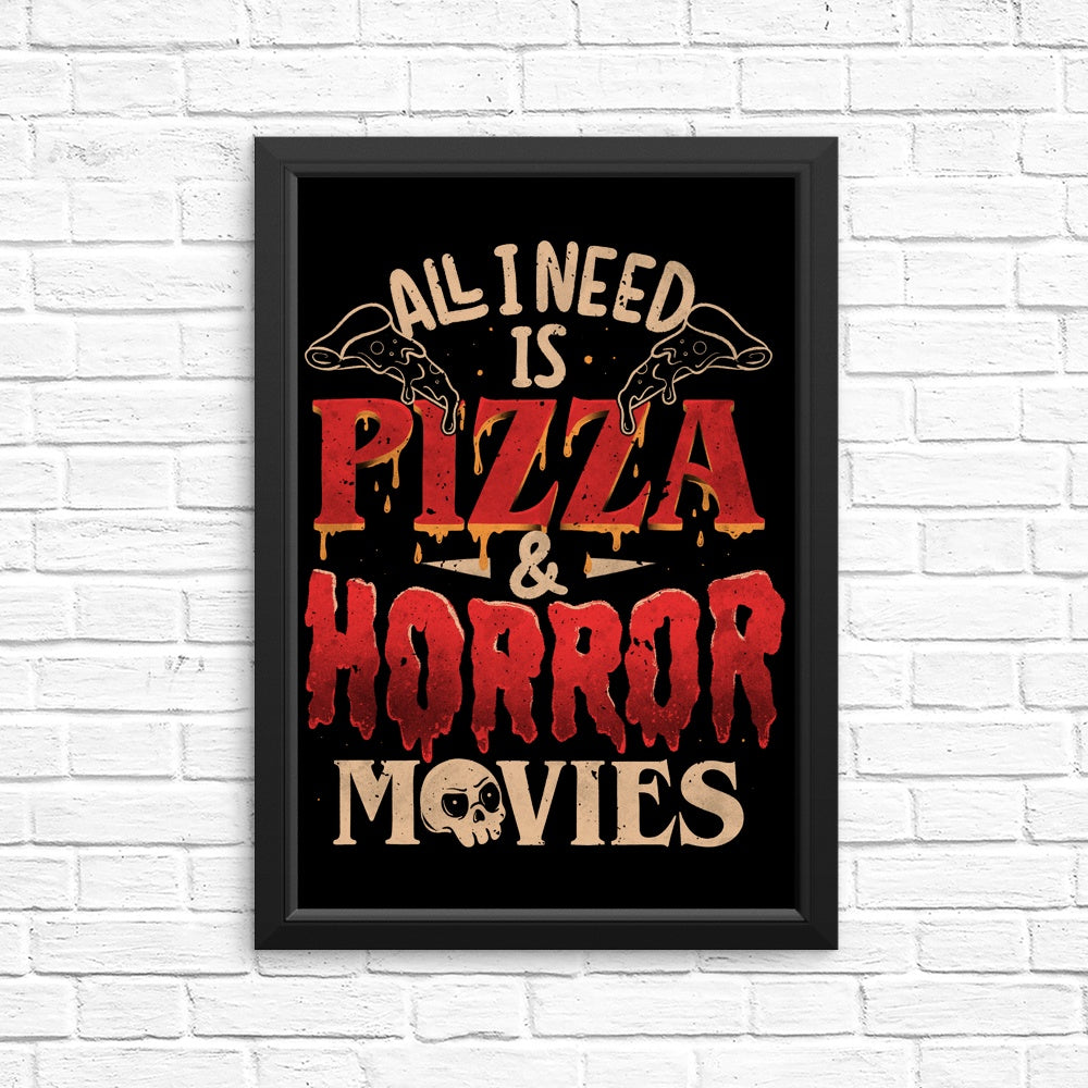 Pizza and Horror - Unique Posters and Prints