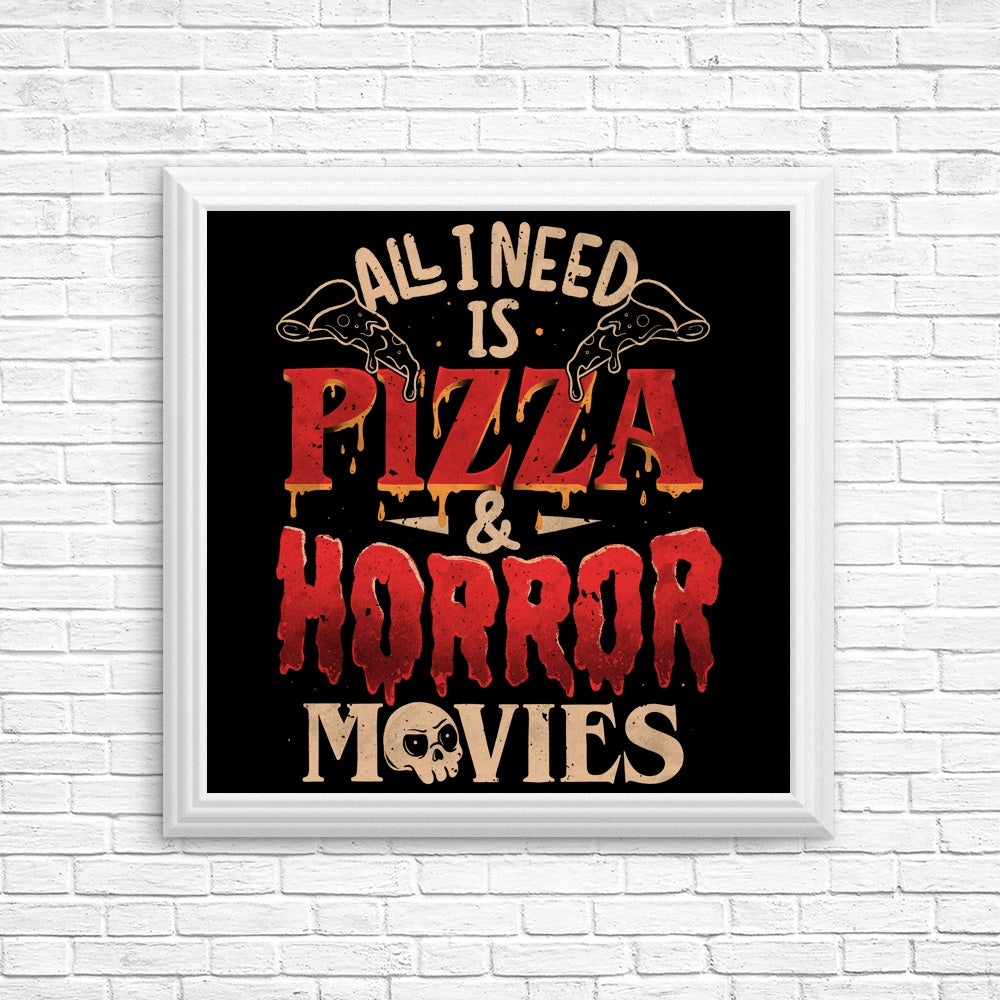 Pizza and Horror - Unique Posters and Prints
