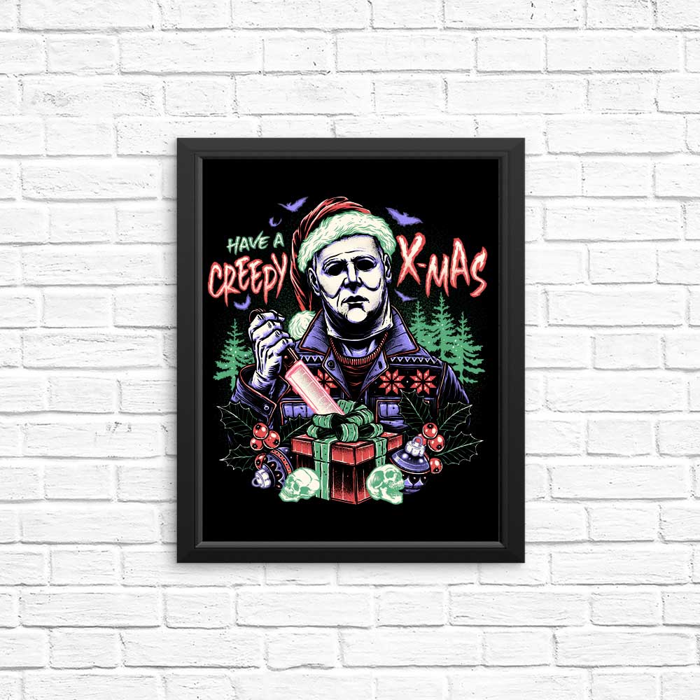 Spooky Christmas Posters and Prints for a Creepy Holiday Vibe