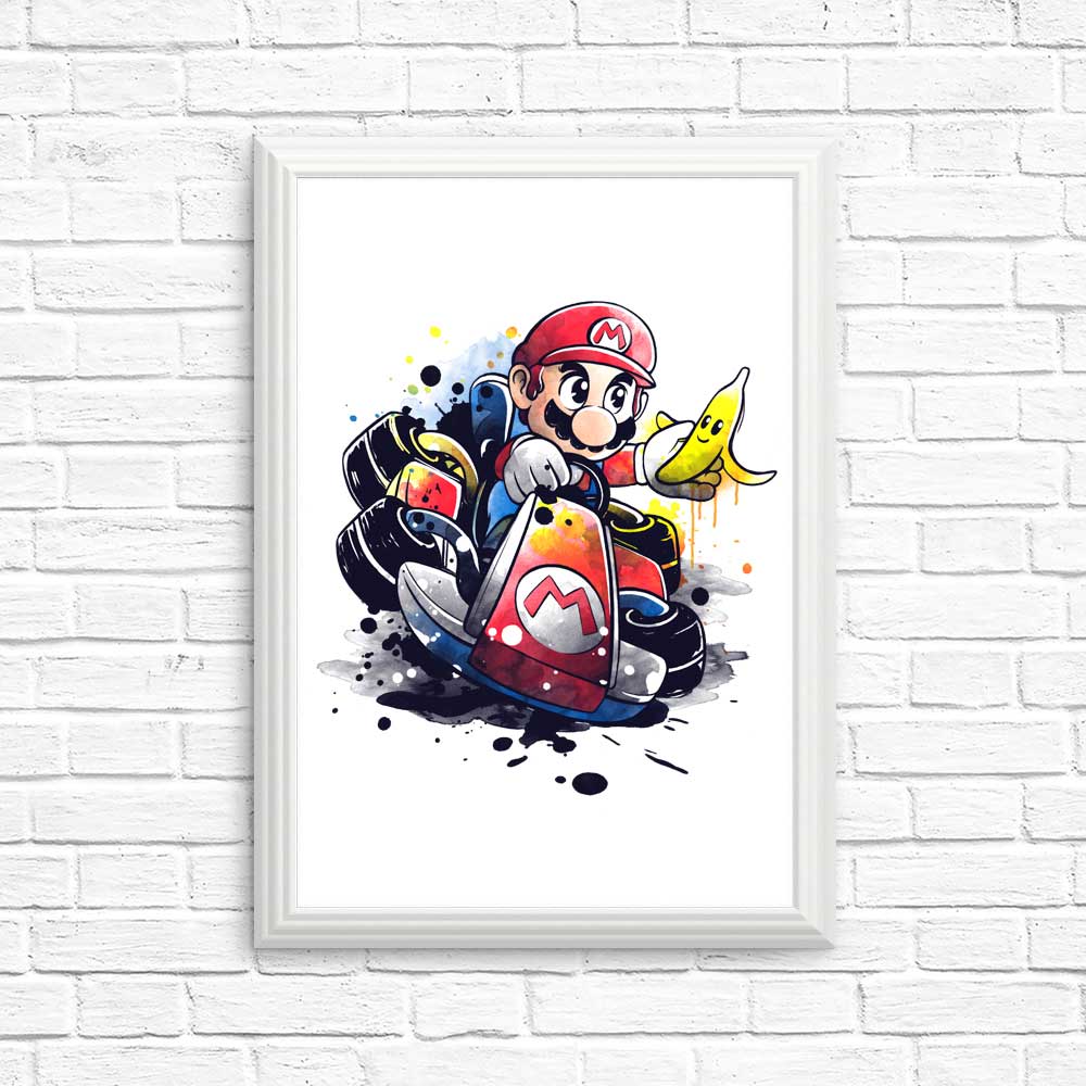 Watercolor Go Kart - High - Quality Posters and Prints