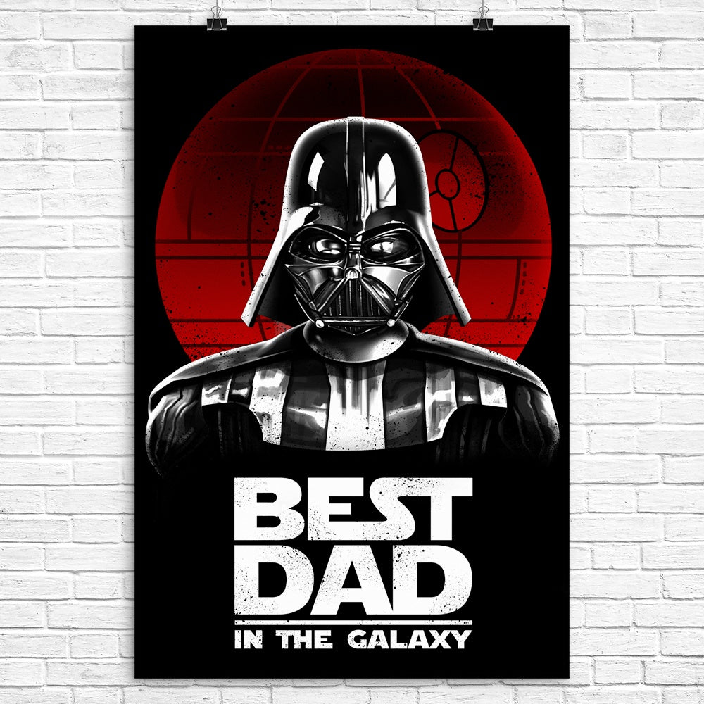 Galaxy's Finest Dad Poster - A Perfect Wall Decor