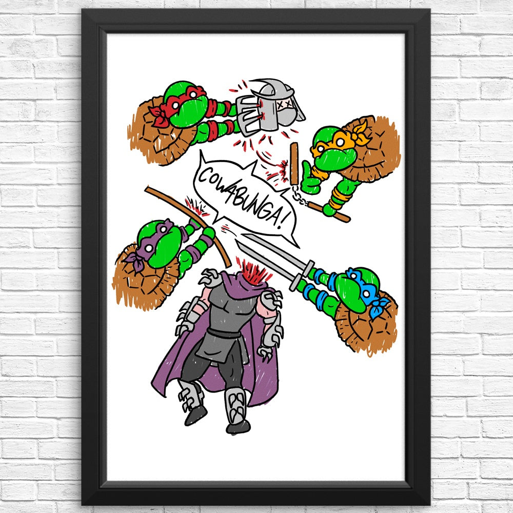 Turtle Pool Wall Posters and Prints for Decor