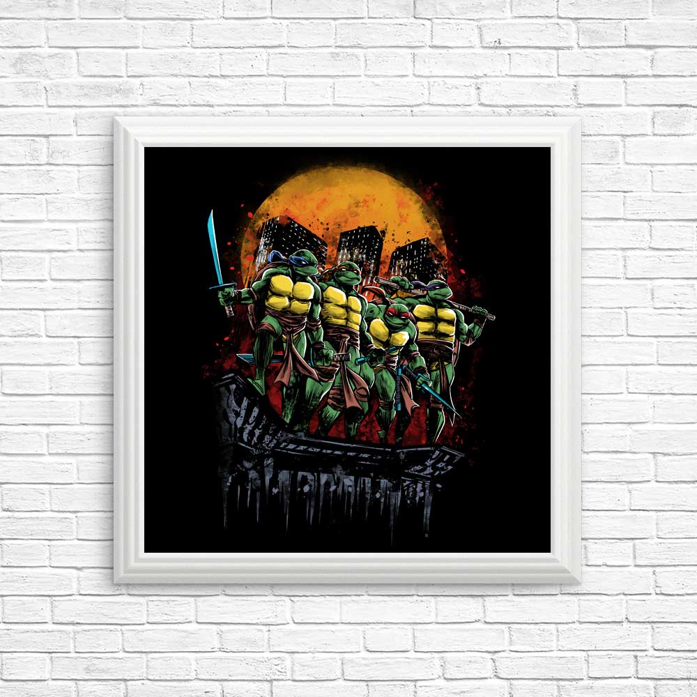 Roof Turtles - High - Quality Posters and Prints