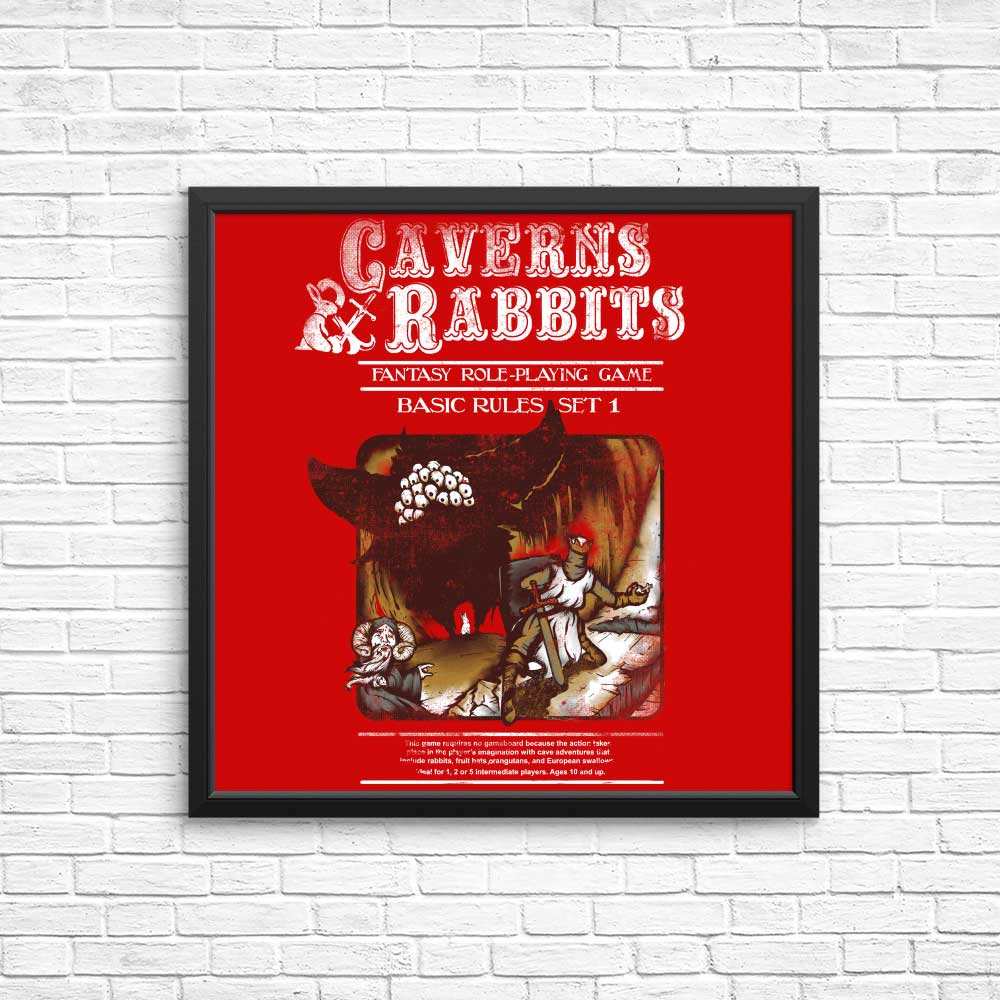 High - Quality 'Caverns and Rabbits' Posters & Prints