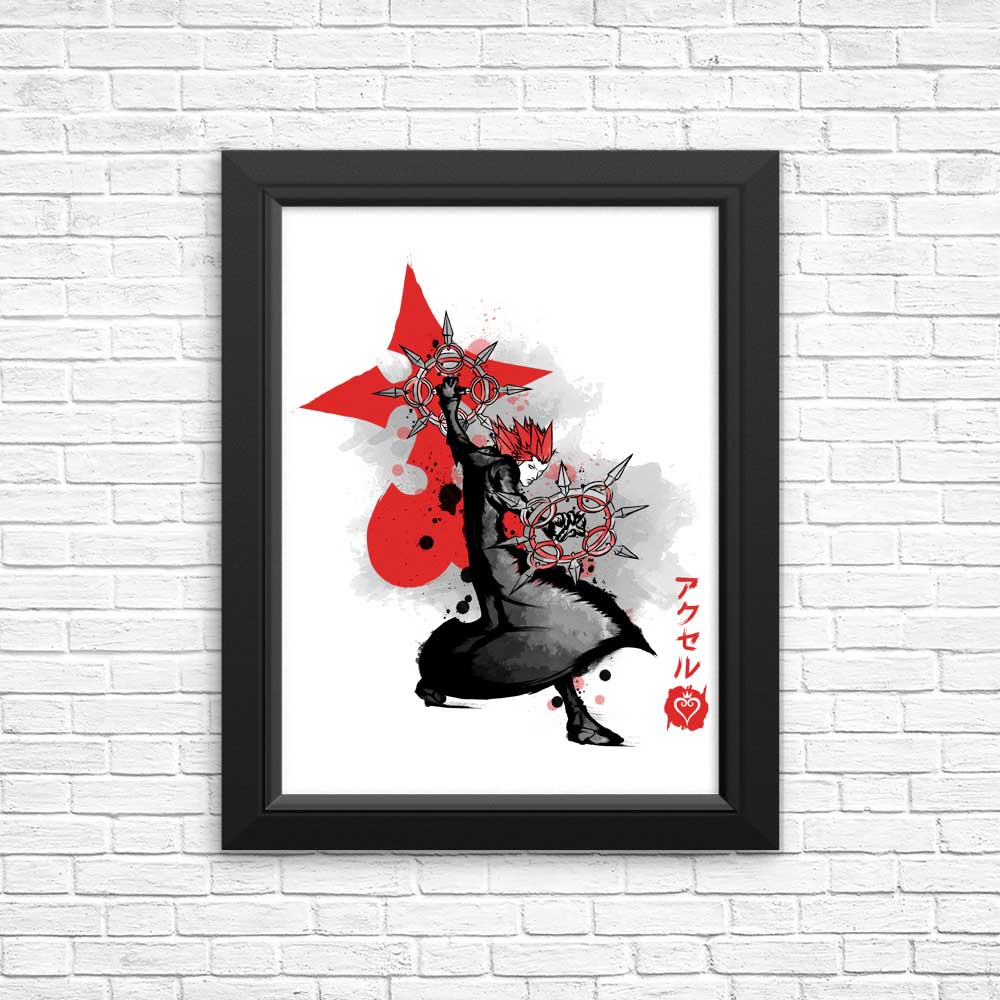 High - Quality Dancing Flames Sumi - e Posters and Prints