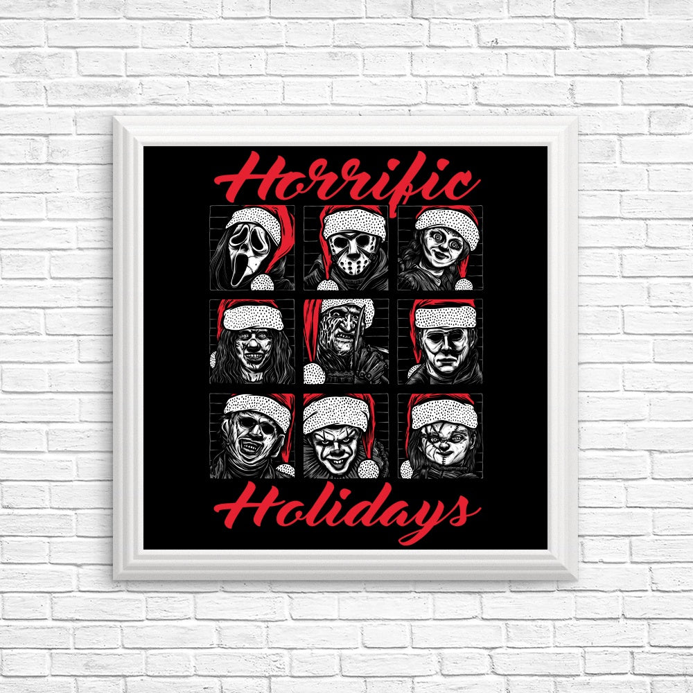 Scary and Horrific Holiday Posters and Prints for Decor